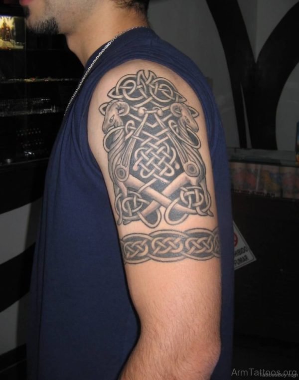 Awesome Celtic Tattoo On Arm 