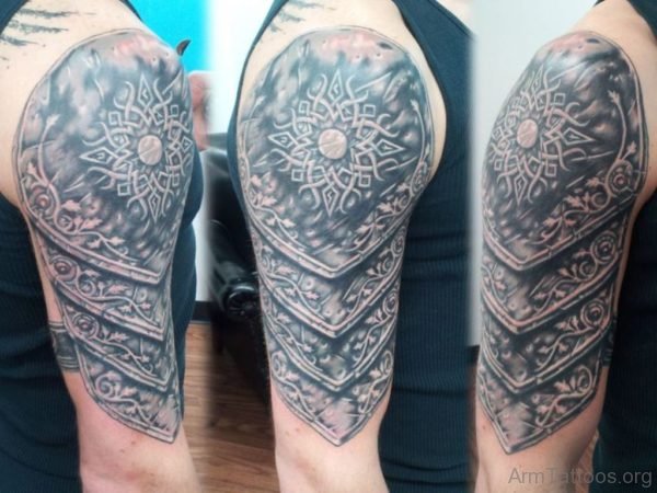 Awesome Celtic Tattoo On Half Sleeve 
