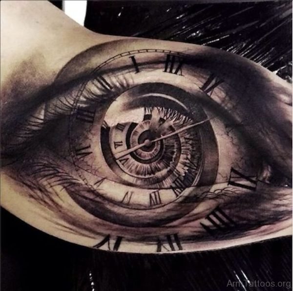 Awesome Eye Tattoo On Arm 