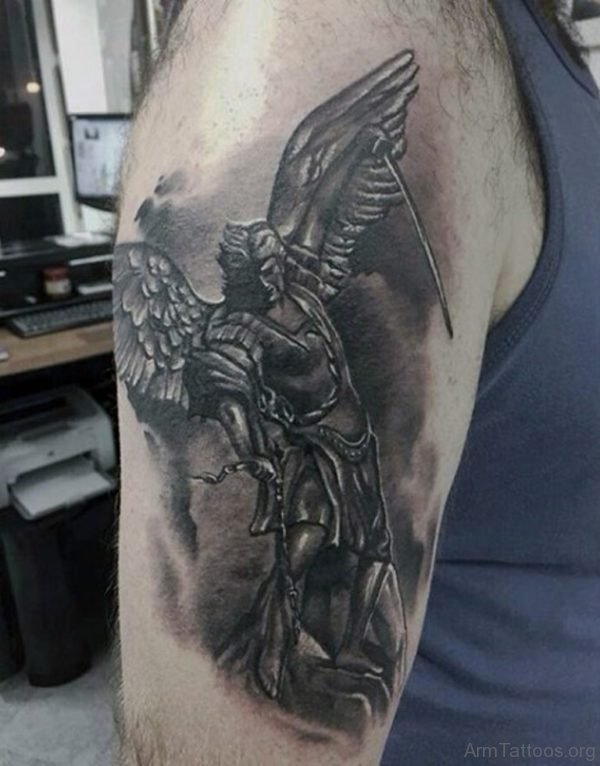 Awesome Guardian Angel Tattoo