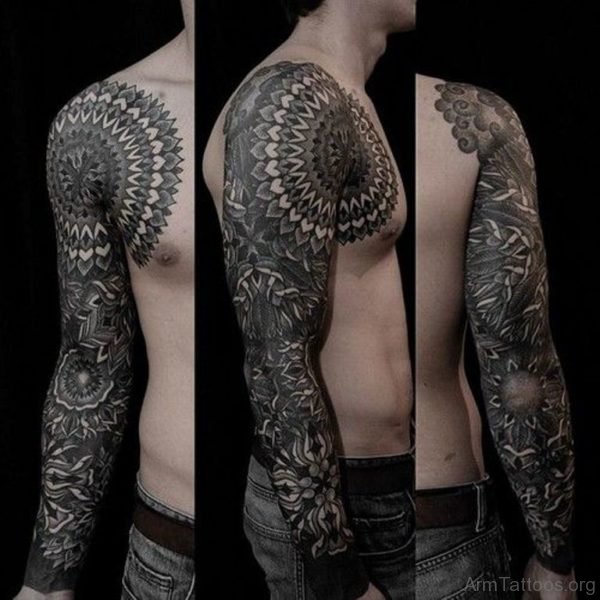 Awesome Mandala Tattoo On Arm 