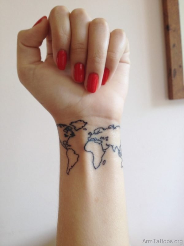 Awesome Map Tattoo 