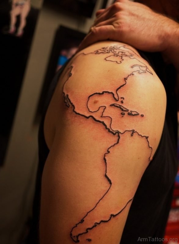 Awesome Map Tattoo