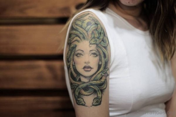 Awesome Medusa Head Tattoo