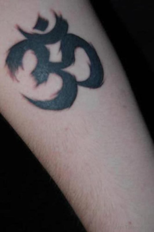 Awesome Om Tattoo On Arm