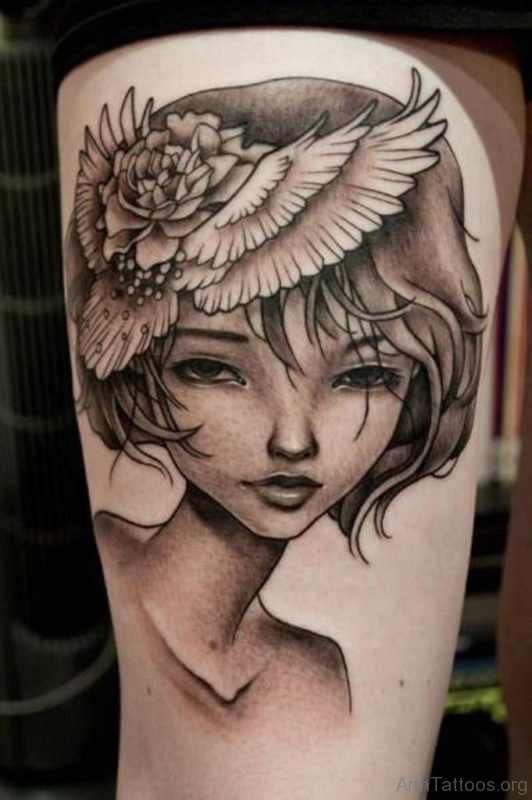 Awesome Portrait Tattoo On Arm 