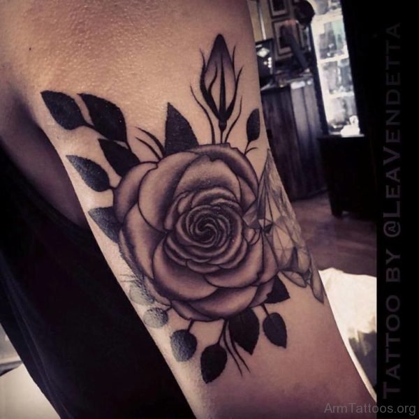 Awesome Rose Tattoo