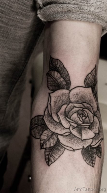 Awesome Rose Tattoo Design