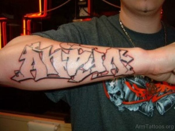 Awesome Word Tattoo