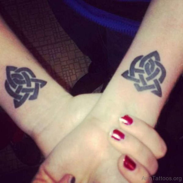 Awesome Black Celtic knot Tattoo 