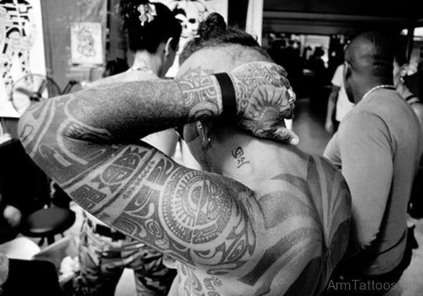 Aztec Tribal Tattoo