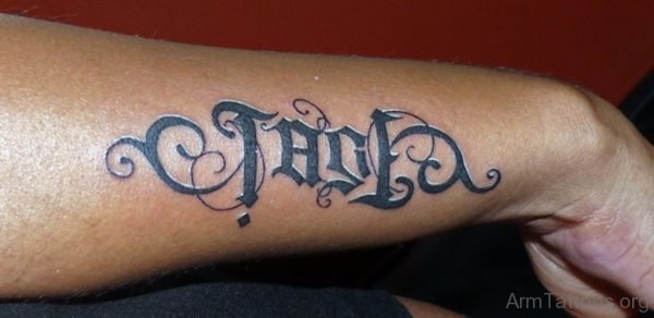 Beautiful Ambigram Tattoo
