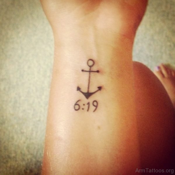 Beautiful Anchor Tattoo 