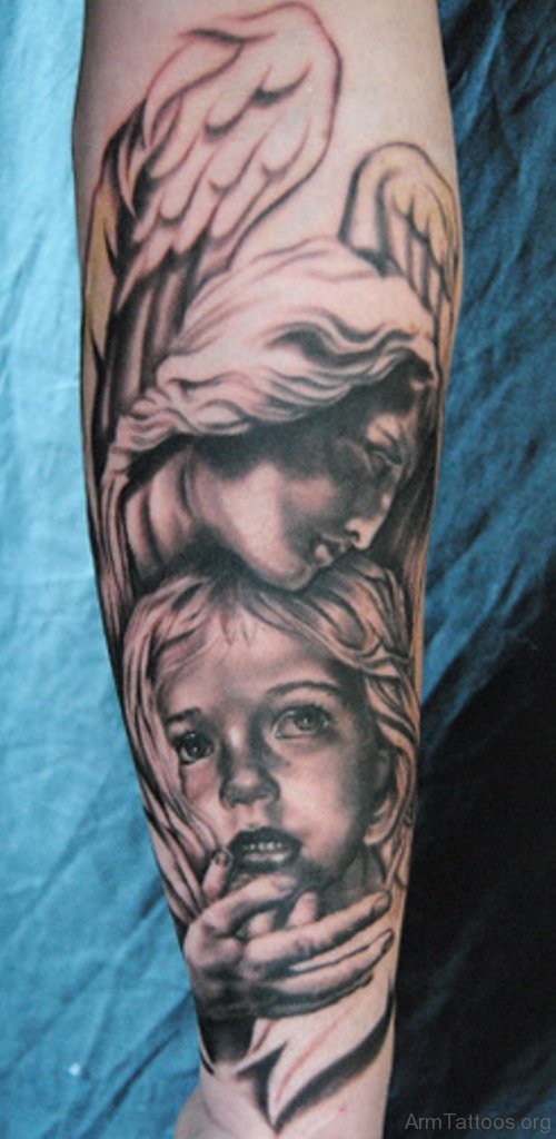 Beautiful Angel Tattoo Design