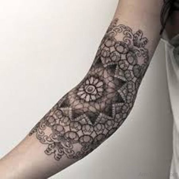 Beautiful Black Mandala Tattoo