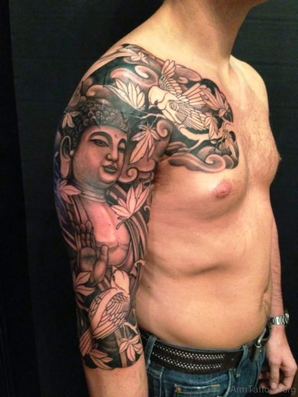 Beautiful Buddha Tattoo Full Sleeve 