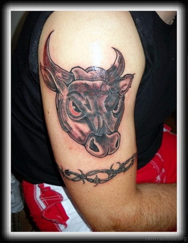 Beautiful Bull Tattoo 