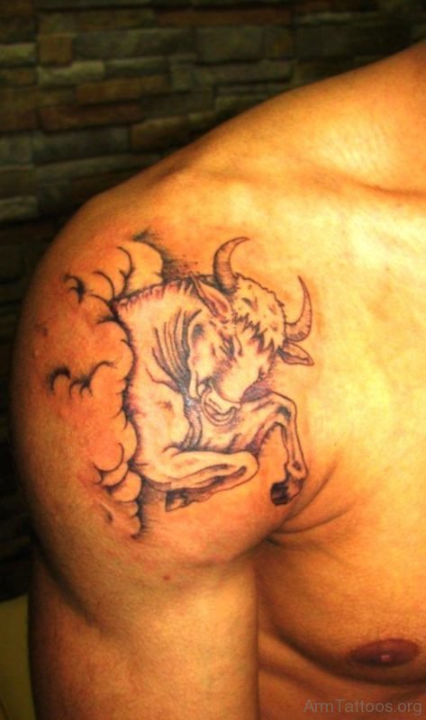 Beautiful Bull Tattoo 