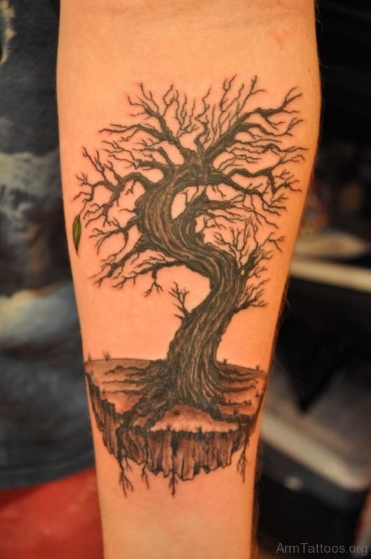 Beautiful Pine Tree Tattoo