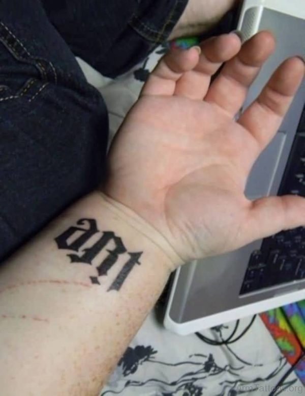 Best Ambigram Two Word Tattoo On Wrist