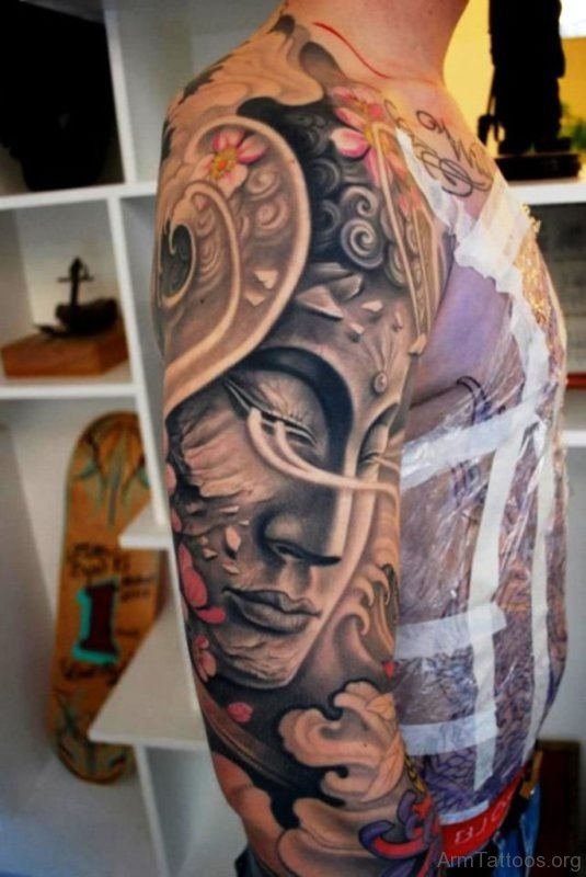 Best Buddha Tattoo Full Sleeve 