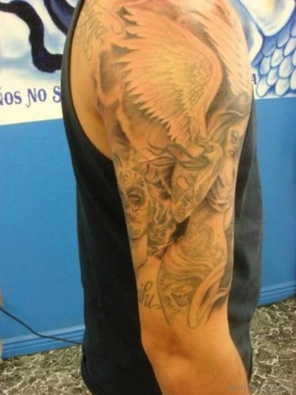 Best Guardian Angel Tattoo