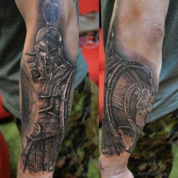 Best Warrior Tattoo For Arm