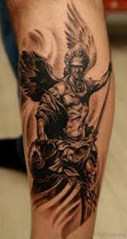 Big Guardian Angel Tattoo