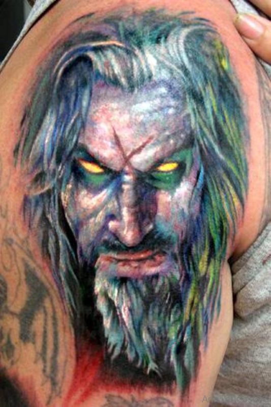 Big Rob Zombie Tattoo On Arm 