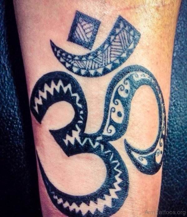 Big Spiritual Om Tattoo