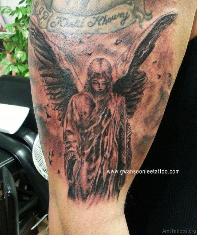 Birds And Angel Tattoo