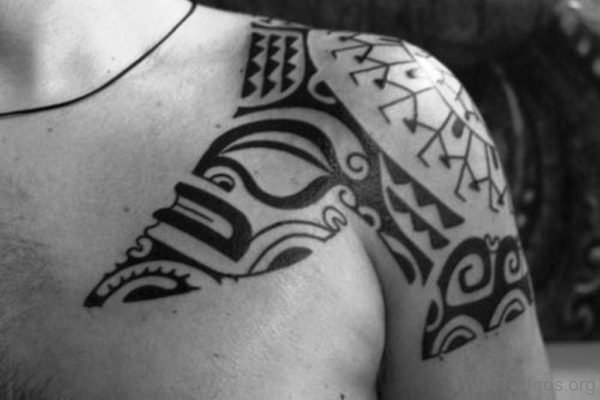 Black And White MBlack And White Maori Tattoo Design aori Tattoo Design mri6014