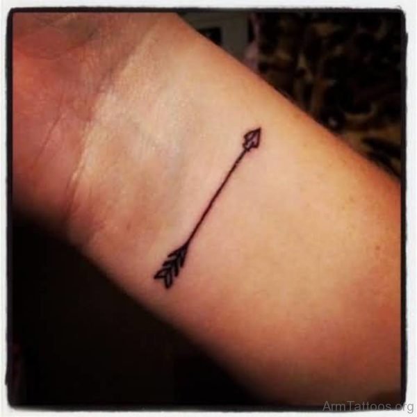 Black Arrow Tattoo Design