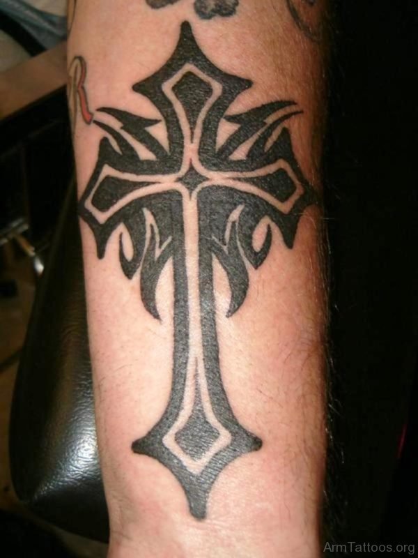 Black Cross Tattoo