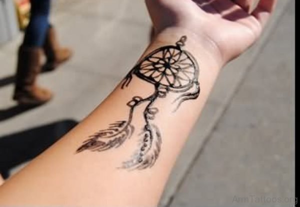 Black Dreamcatcher Tattoo