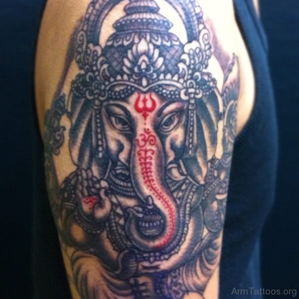 Black Ganesha Tattoo
