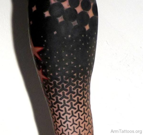 Black Geometric Tattoo