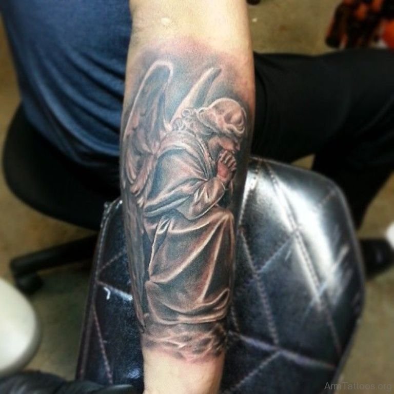 Black Ink Angel tattoo