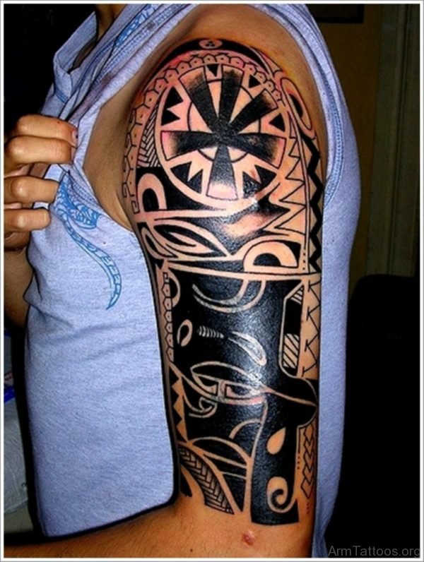 Black Ink Maori Tattoo