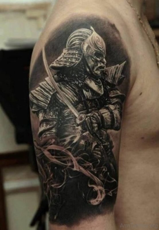 Black Ink Warrior Tattoo