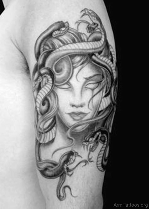 Black Medusa Tattoo