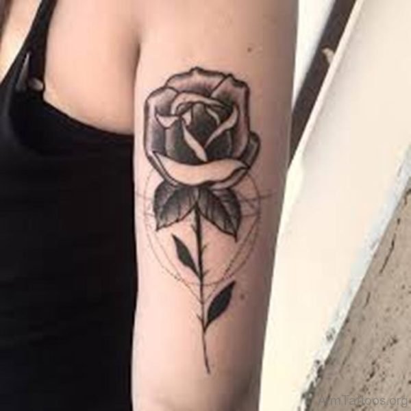 Black Rose Tattoo Design