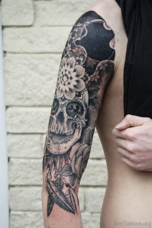 Black Skull Tattoo 