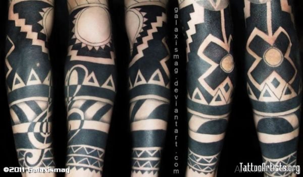 Black Tattoo On Arm Image 
