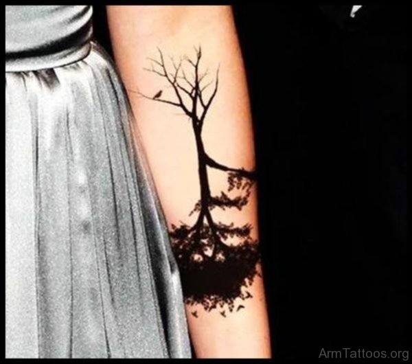 Black Tree Tattoo 