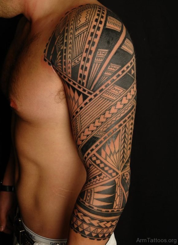 Black Tribal Tattoo For Men