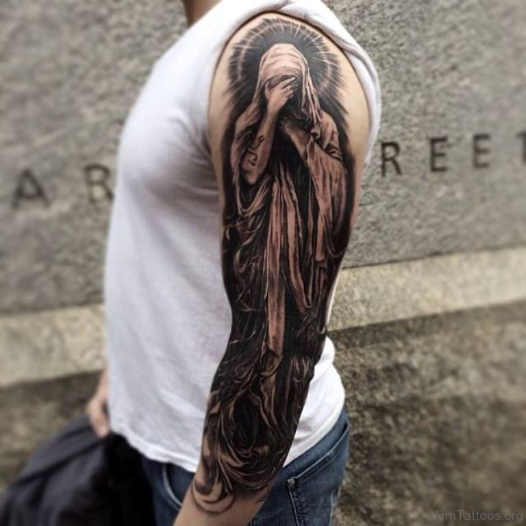 Blacked Angel Tattoo