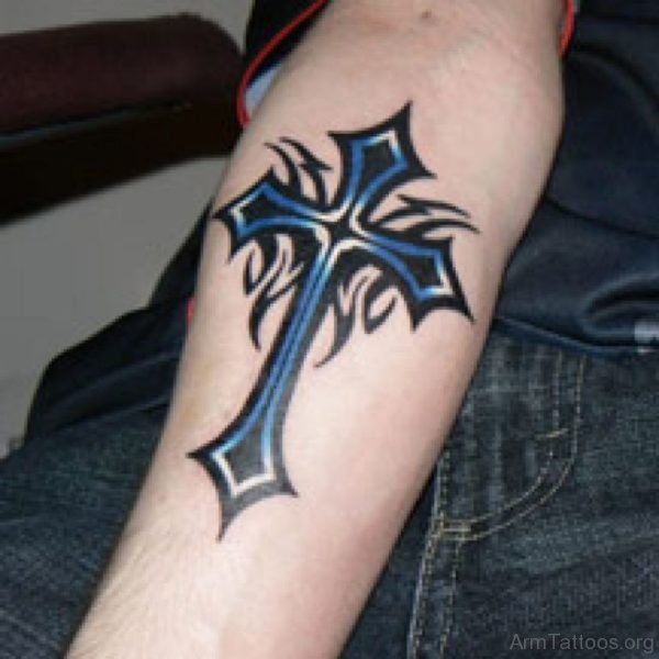 Blue Cross Tattoo