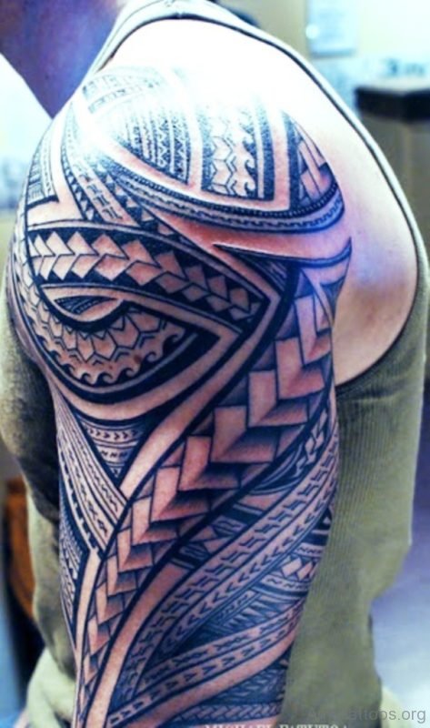 Blue Maori Tattoo 