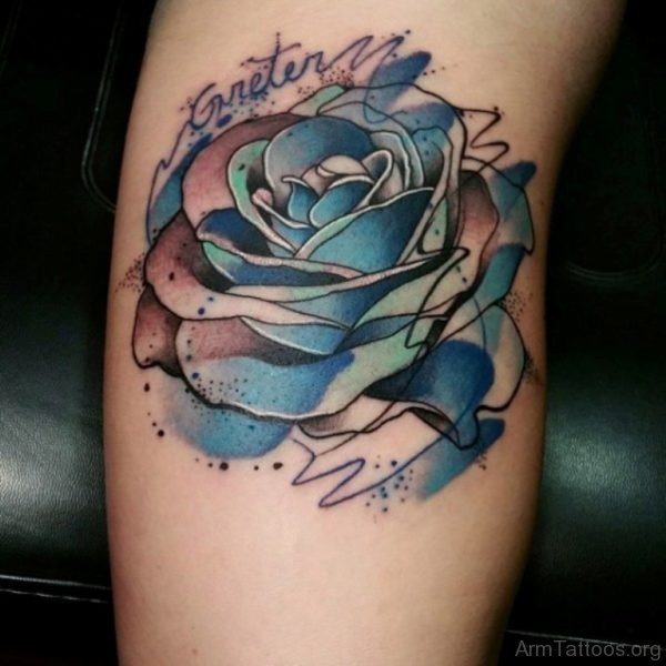 Blue Rose Tattoo design
